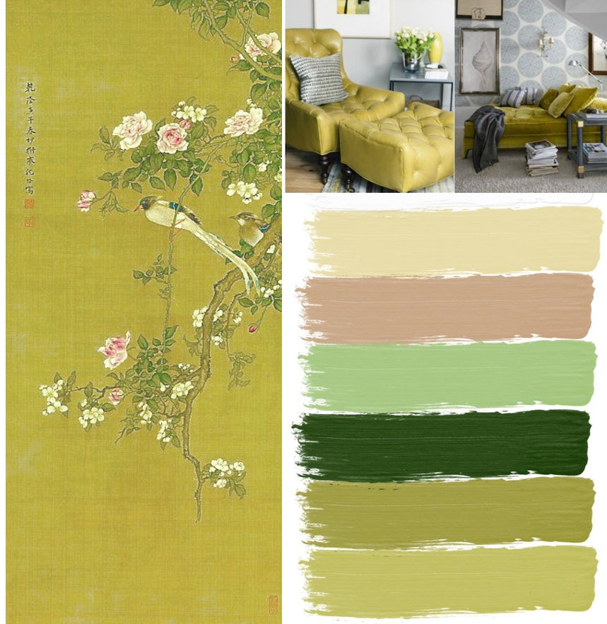Eikei Solid Color Egyptian Cotton Duvet Cover Luxury Bedding Set High Thread Count Long Staple Sateen Weave Chartreuse Mist