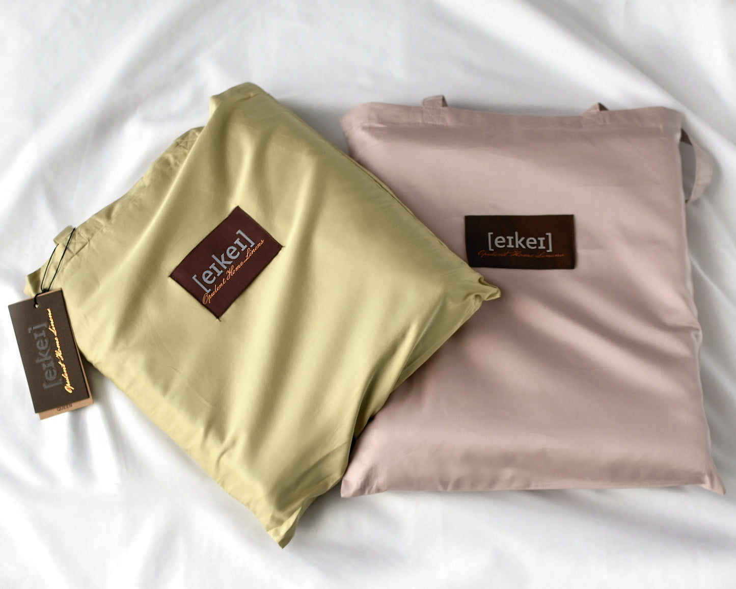 Solid Color Egyptian Cotton Luxury Bedding Set 400TC Long Staple Pima Sateen Weave in Rose Dust