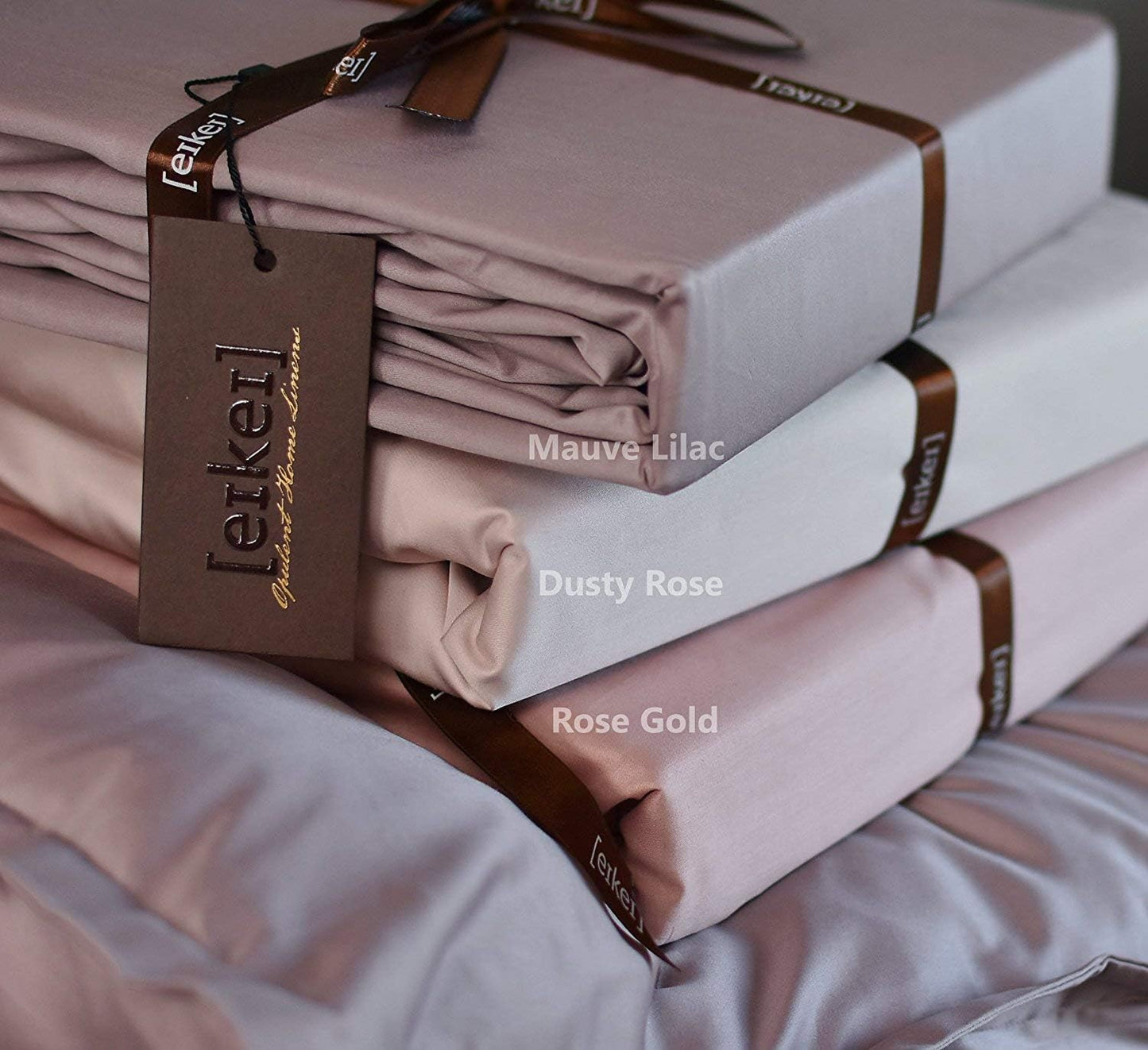 Solid Color Egyptian Cotton Sateen 400TC Duvet Quilt Cover and Shams Set
