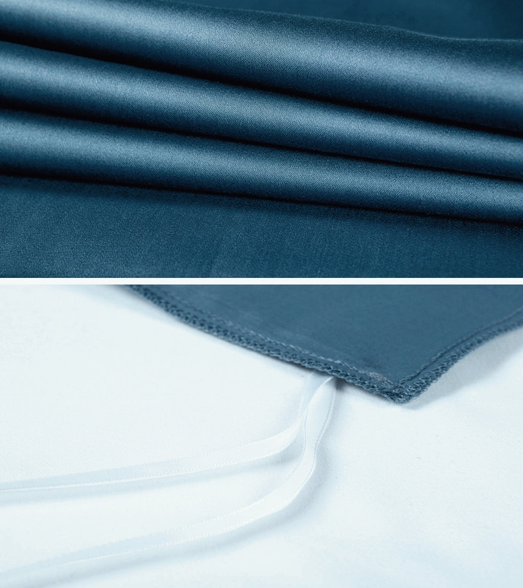 Solid Color Egyptian Cotton Luxury Bedding Set 400TC Long Staple Pima Sateen Weave in Ocean Teal