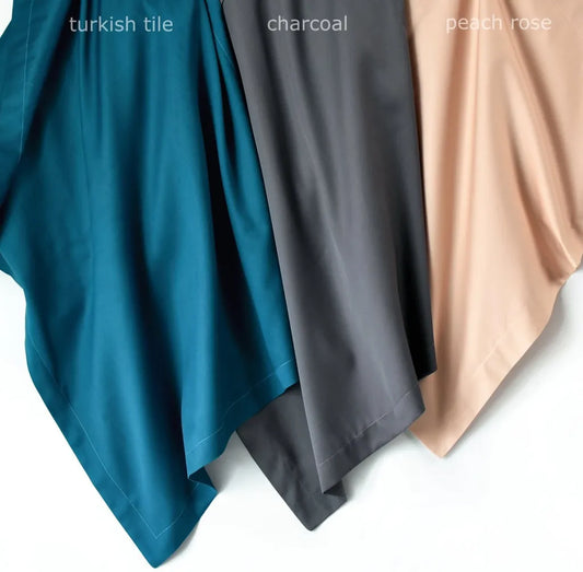 Solid Color Egyptian Cotton Luxury Bedding Set 400TC Long Staple Pima Sateen Weave in Charcoal Gray