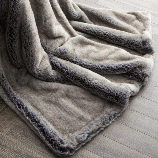 Luxury Faux Fur Throw Blanket Super Soft Oversized Thick Warm Afghan