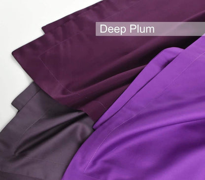 Eikei Solid Color Egyptian Cotton Luxury Bedding Duvet Set in Deep Plum